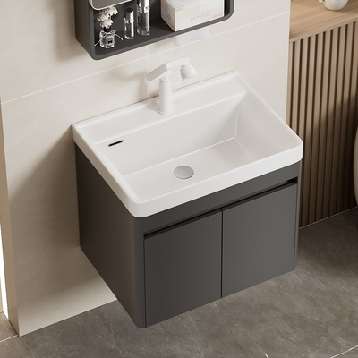 加厚蜂窝铝小户型浴室柜组合加深一体陶瓷洗脸盆阳台卫生间洗漱台