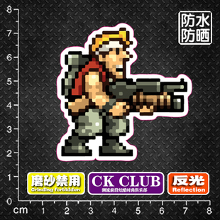 SNK合金弹头罗西儿童旅行箱电脑笔记本冰箱头盔电动汽车贴纸贴画