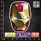 漫威钢铁侠酷炫个性 头盔笔记本电脑电动汽车电瓶车冰箱旅行箱贴纸