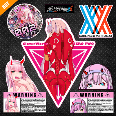 02国家队二次元美女划痕电脑冰箱贴电动汽车摩托车反光磁力贴纸