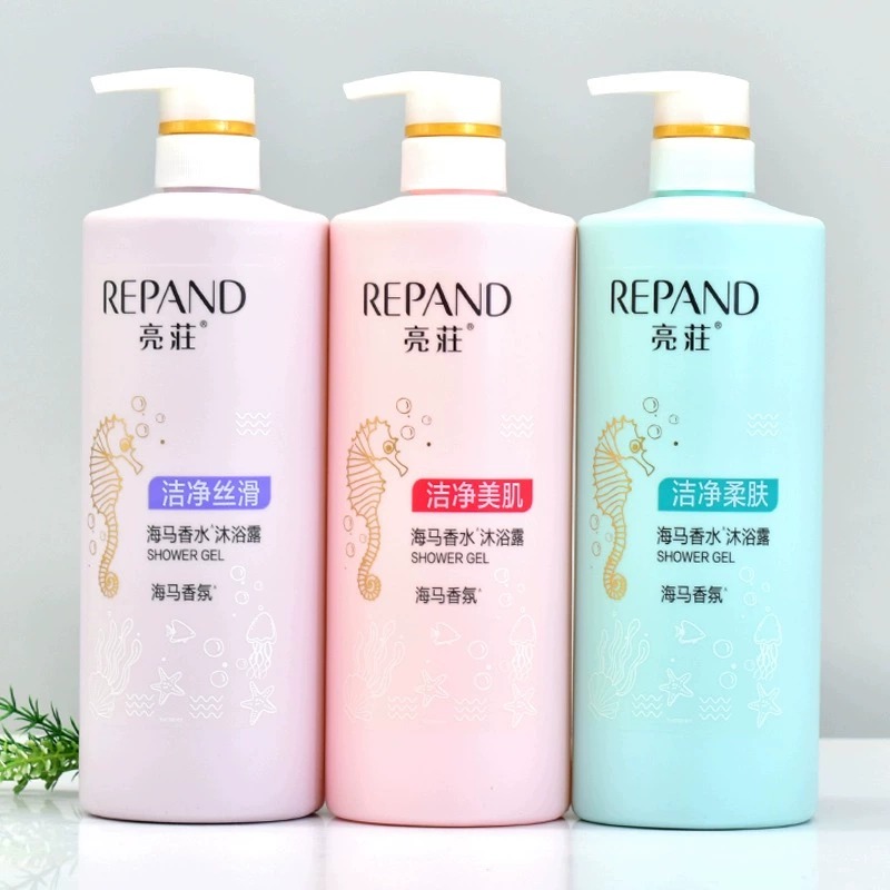 亮荘海马香水沐浴露1KG大瓶装深层洁净滋润保湿男女持久留香亮庄