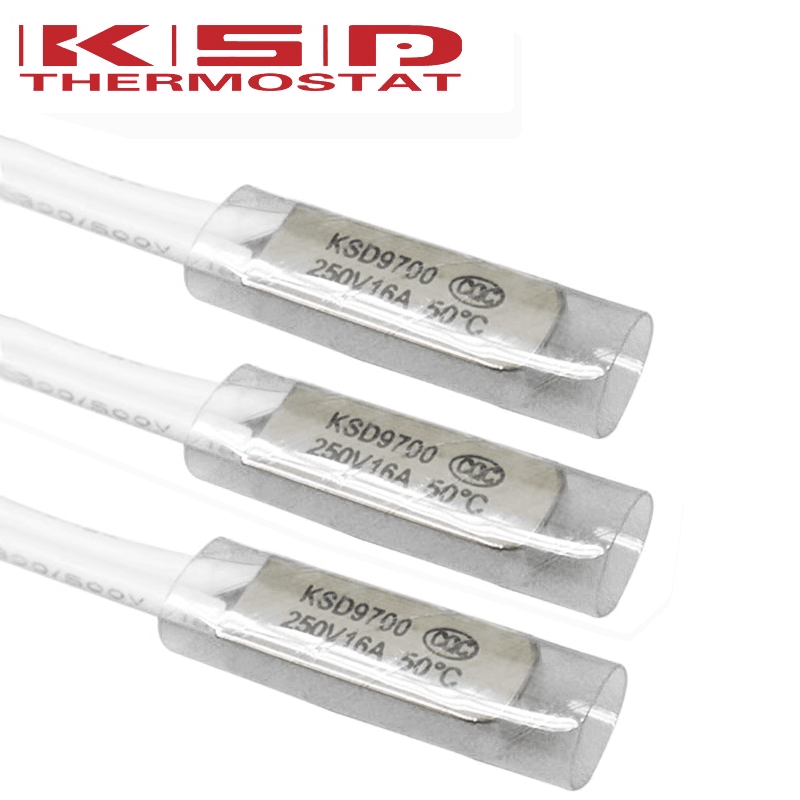 大电流KSD9700温度开关 50度-240度 16A/250V 金属常闭 温控器