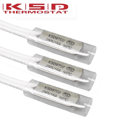 大电流KSD9700温度开关 50度-240度 16A/250V 金属常闭 温控器