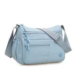 新款防水牛津布女包多隔层单肩斜挎包时尚百搭旅游包中老年妈妈包