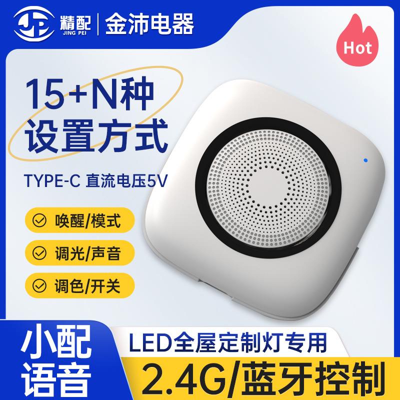 LED无线调光调色器TYPE-C橱衣柜变色控制器智能2.4G小配语音二代