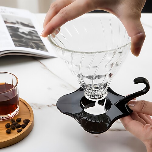 日本hario聪明杯v60咖啡滤杯玻璃漏斗手冲咖啡壶过滤套装器具VDG - 封面