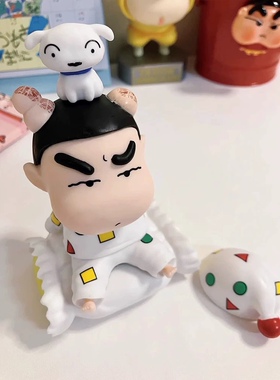 睡衣蜡笔小新桌面装饰摆件潮玩卡通公仔创意手办车载摆设生日礼物