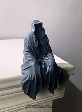 无聊了桌面放个黑衣人增加神秘感！创意暗黑系列摆放摆件