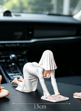 神秘幽灵风格Mysterious statue白袍女王家具摆件幽灵娘手办桌面