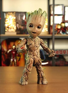 格鲁特小树人手办银河护卫队3groot关节可动模型玩具漫威系列周边