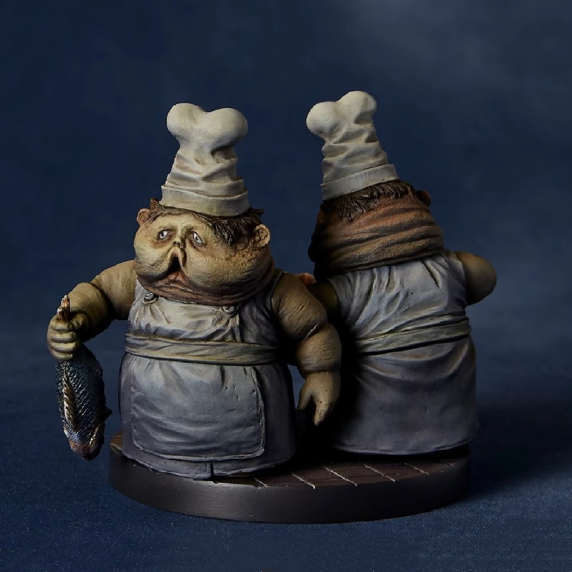 限定款小小梦魇系列双胞胎厨师手办噩梦屠夫套装潮玩桌面摆件模型