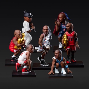 MOTION MODE 飞人乔丹 封神之路 7只套装人偶Q版手办潮玩模型摆件