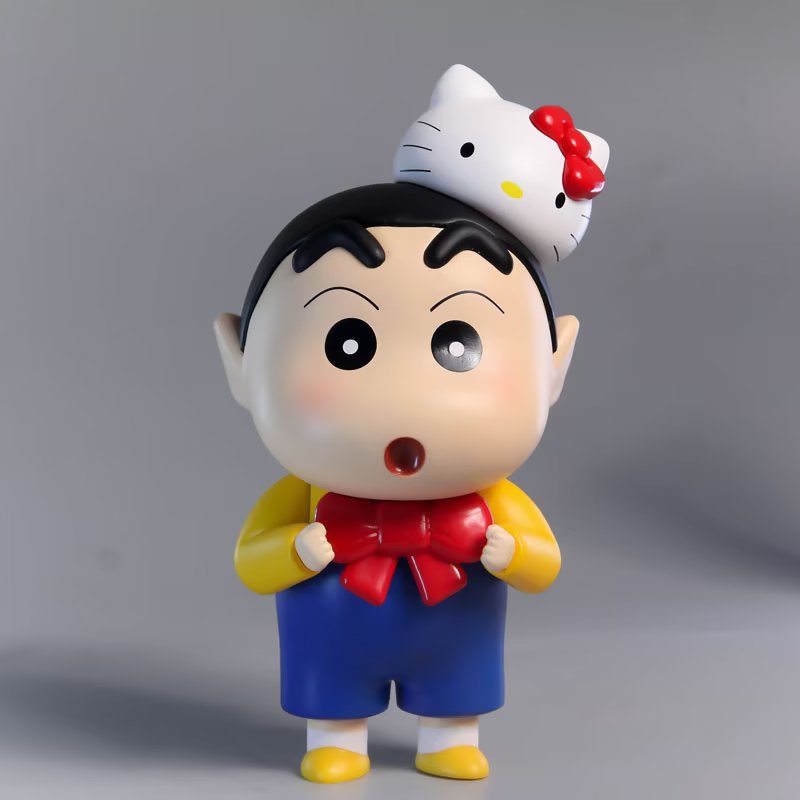 蜡笔小新 野原新之助GK Hellokitty猫cos手办模型动漫周边公仔
