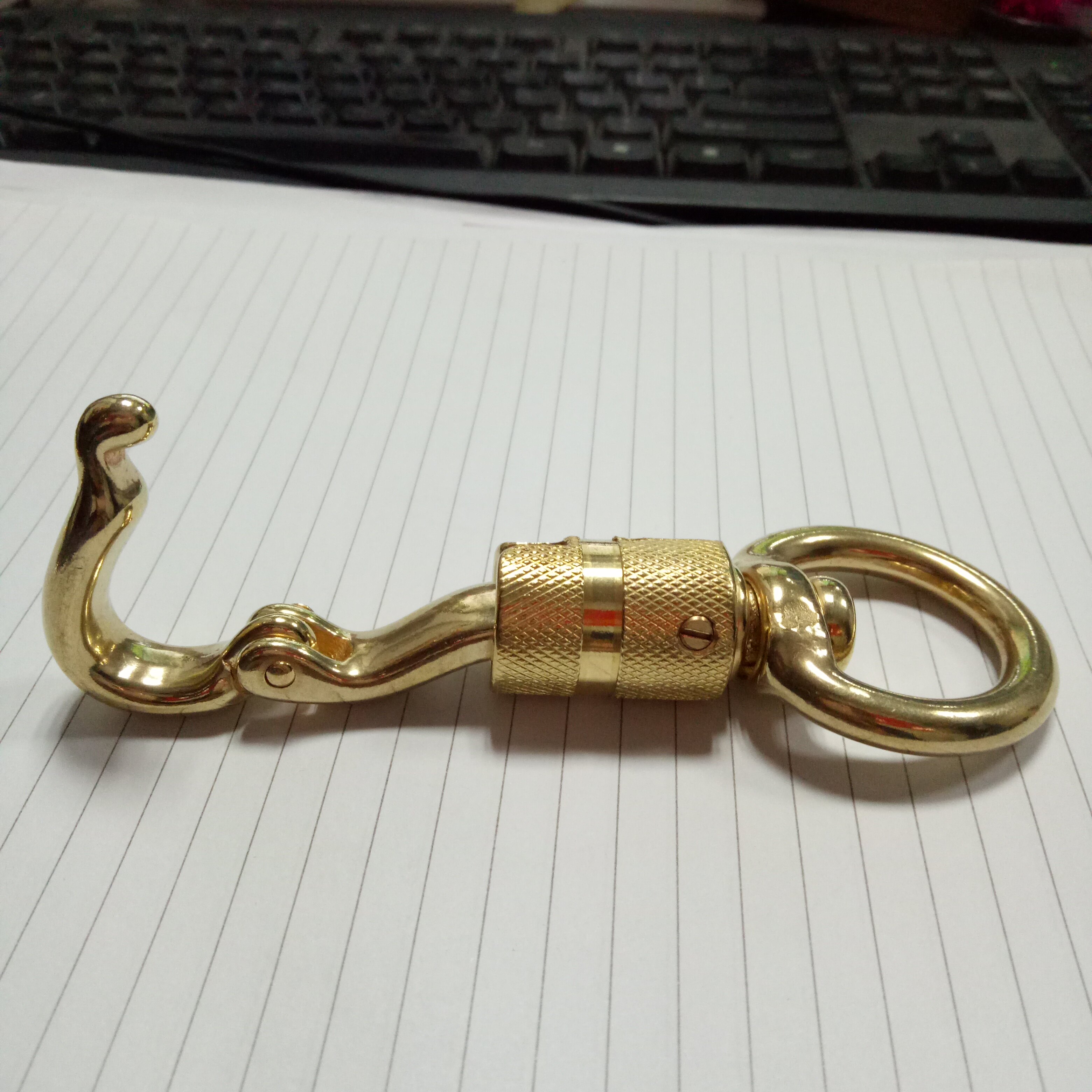 견인 벨트 순수 구리 고정 안전 후크 버클 구리 개 버클 하네스 액세서리 초대형 애완 동물 견인 로프 개 체인 구리 후크