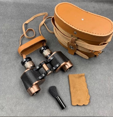 德国毛瑟军备双筒全金属红铜望远镜高清高倍微光夜视放牧户外