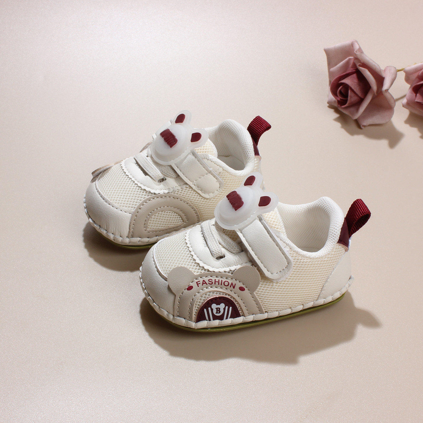 春秋新生婴儿鞋袜0-1-2岁软底步前鞋幼儿宝宝男女童学步单鞋网鞋