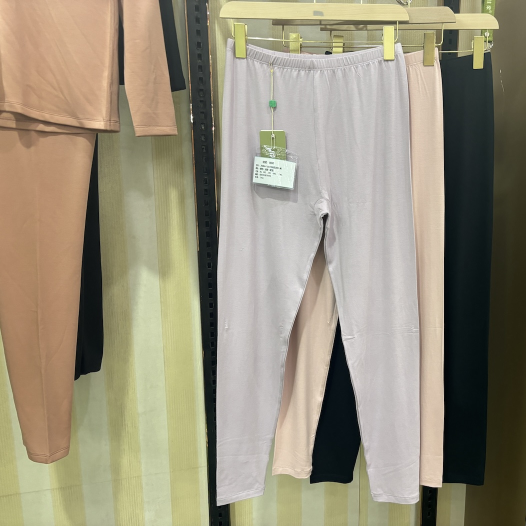 佳柔秋冬新款女士竹纤维润肤保暖裤宽松大码高腰保暖秋裤衬裤
