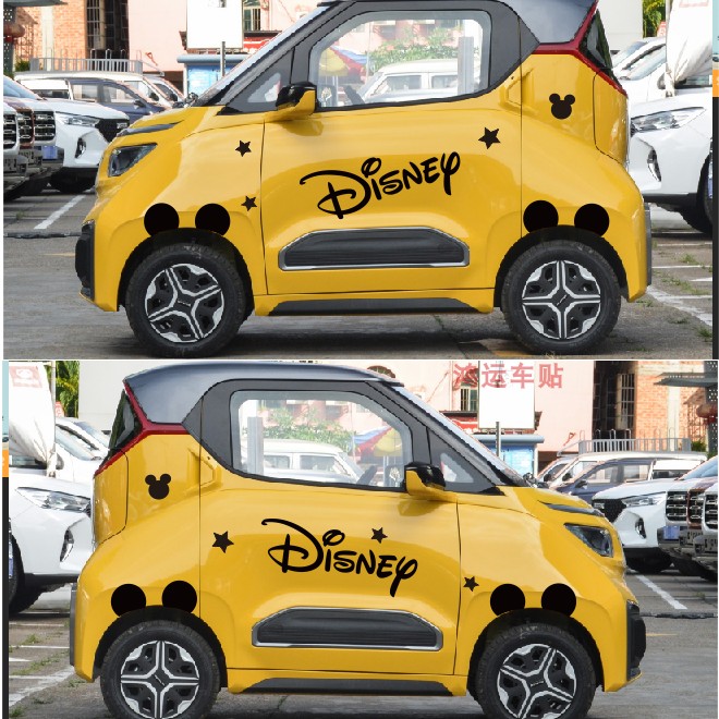 五菱NanoEV车贴米老鼠米奇迪士尼贴纸宝骏E100 E200知豆smart贴