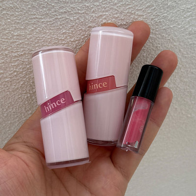 hince晶莹透亮露珠唇釉小样镜面水光裸色唇彩R002 R012 R015