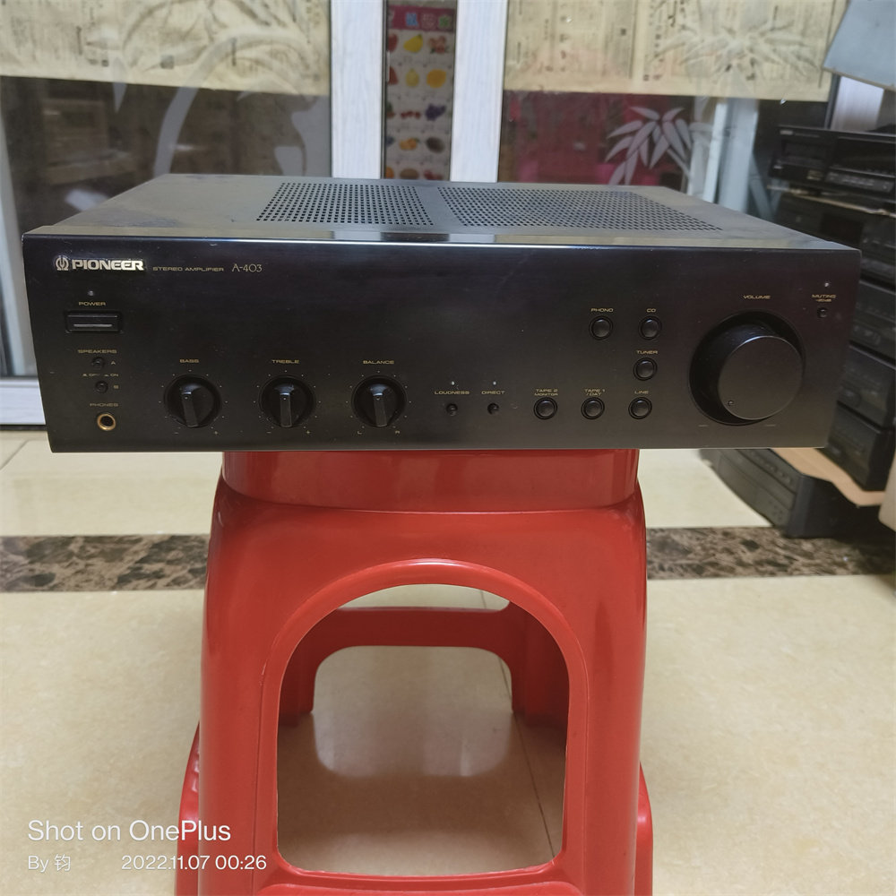 二手纯功放机 先锋A-403 发烧进口日本音响大功率高端2.0低音强劲