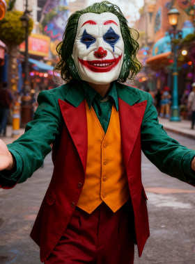 万圣节JOKER小丑面具恐怖cos