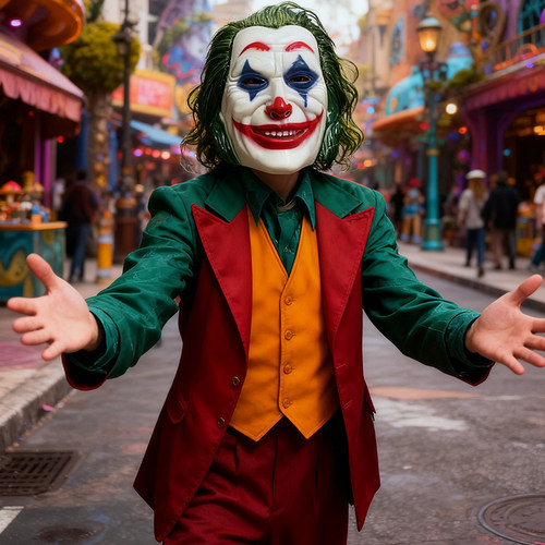 万圣节JOKER小丑面具恐怖cos