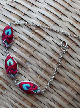 手链藏银民族风女式老绣