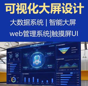 数据可视化大屏系统开发模板设计智慧物联网app定制开发源码搭建