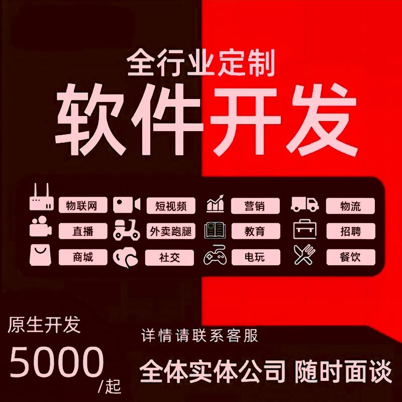 软件开发定制小程序开发APP定制系统二次开发管理网站搭建代码