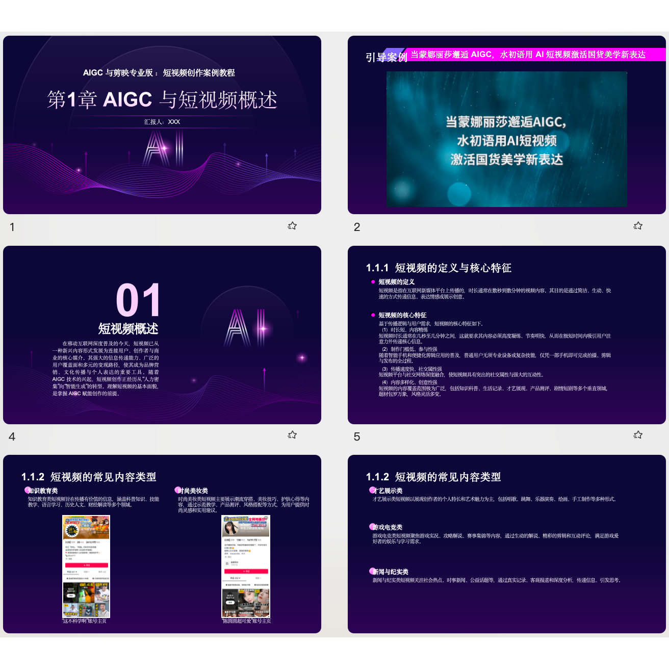 课程：AIGC与剪映专业版短视PPT设计