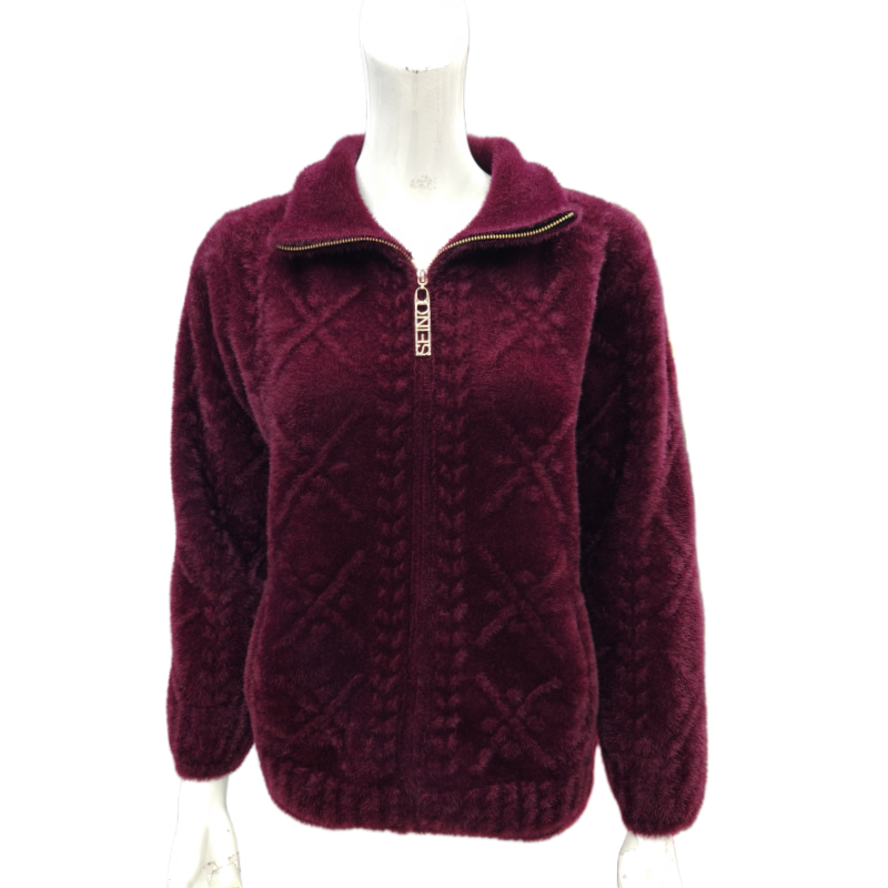 女士加厚秋冬妈妈装短款立领长袖水貂绒高档洋气纯色上衣保暖外套,女装/女士精品,中老年女装,淘宝优惠券,粉丝福利购,淘宝优惠卷