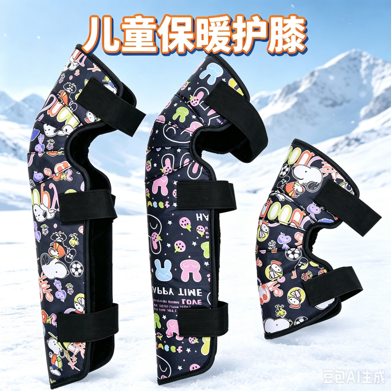 儿童护膝冬季保暖骑车防寒套电动车护腿秋冬男女童加绒摩托车护膝