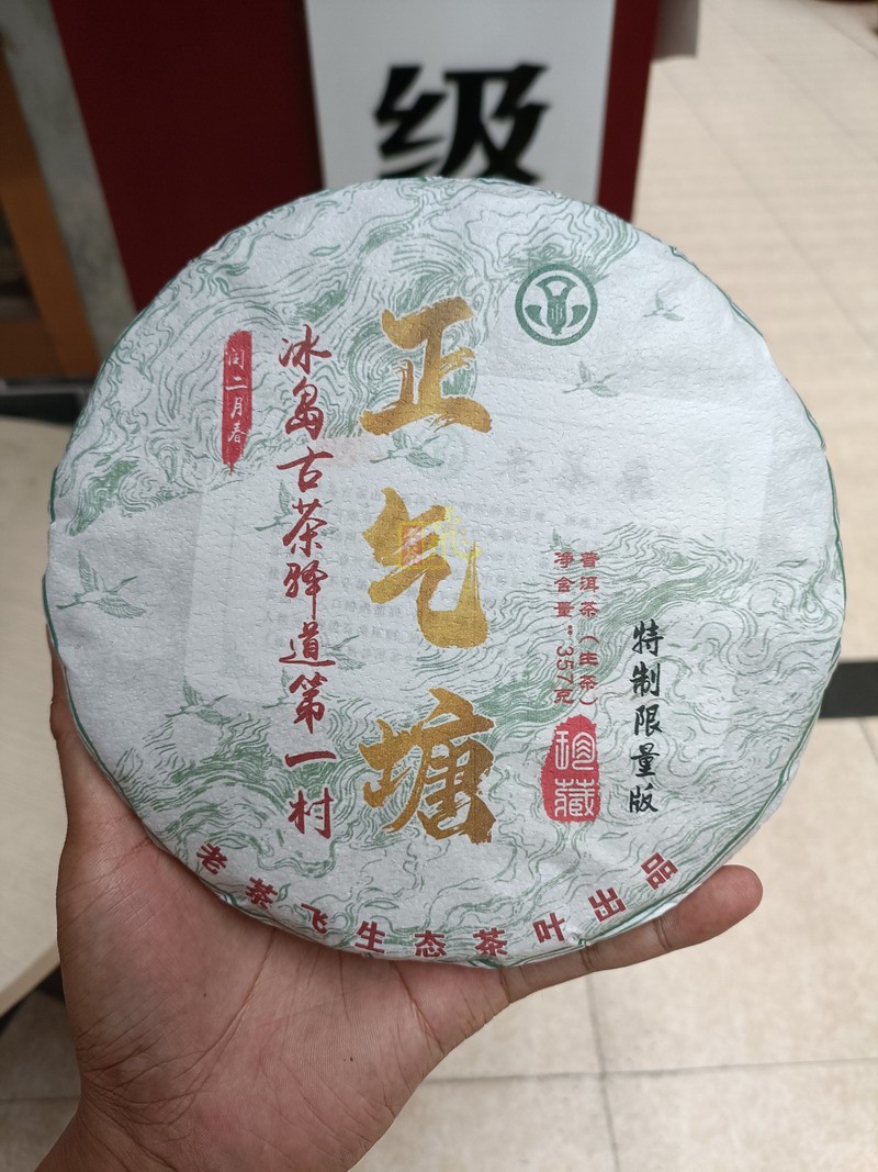 【老茶飞】2023年正气塘古茶357克饼冰岛生茶更有特点特制限量版