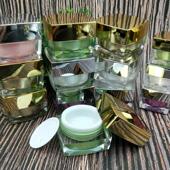 510152030高档分装 瓶化妆品瓶 小样四方亚克力空瓶眼面膏霜试用装