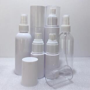 30ML100ML120ML化妆品爽肤水乳分装瓶84消毒液酒精喷雾透明套装瓶