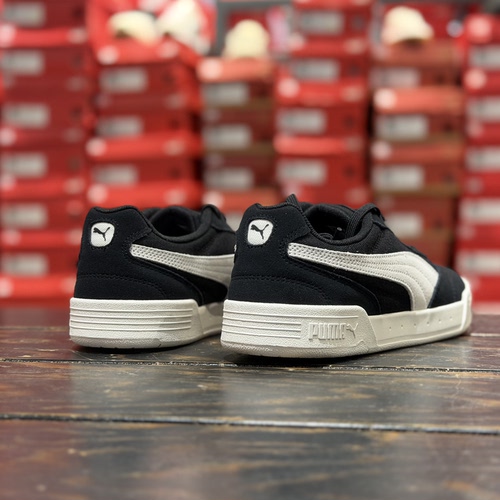 PUMA彪马 C-Skate 复古舒适 低帮 板鞋 男女同款 黑白408576-01