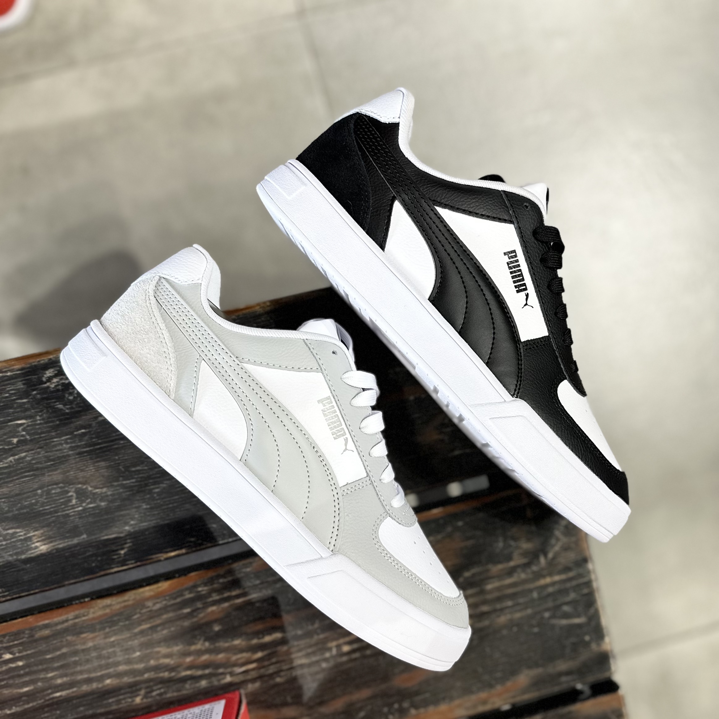 PUMA彪马 男女新款透气拼接耐磨厚底增高经典运动休闲板鞋 399398