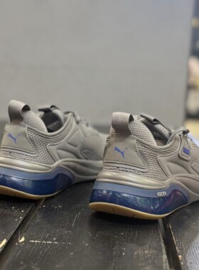 PUMA 舒适 织物 减震防滑耐磨 低帮 跑步鞋 男女同款 灰色310168