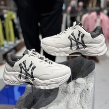 MLB厚底休闲鞋男鞋女鞋老花2025秋季新款复古运动鞋经典情侣鞋子
