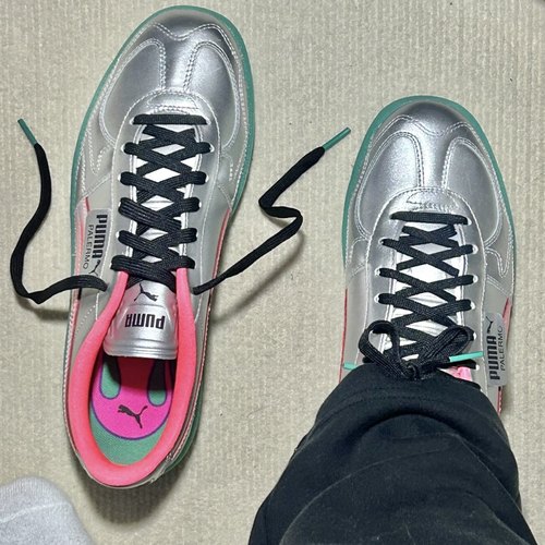 PUMA PALERMO彪马男女款千禧Y2K复古板鞋磨砂银T头鞋德训鞋398151