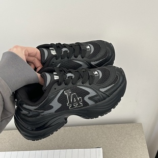 跑鞋 MLB新款 百搭网面厚底运动老爹鞋 男女时尚 3ARNSPL4N 张凌赫同款