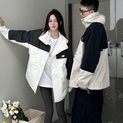 商场同款丨New Balance NB男女同款防泼水派克夹克冲锋衣AMJ43302