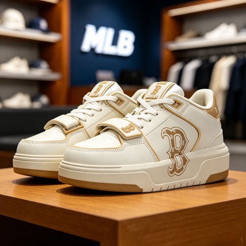 ｛特惠清仓｝MLB学长鞋女鞋休闲鞋板鞋缓震 厚底增高3ASXLMC4N
