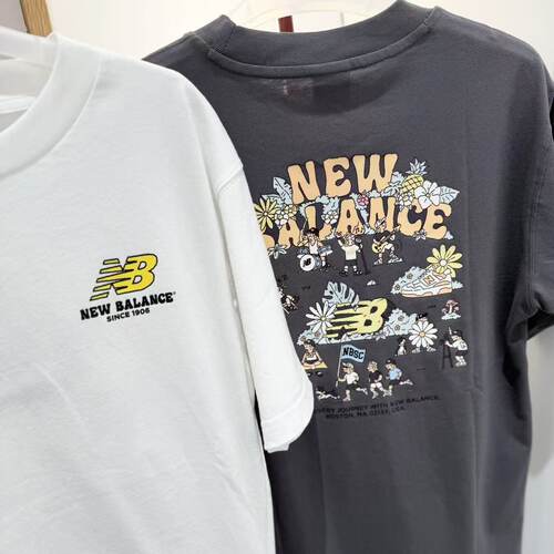 NEW BALANCE 男女同款NB运动休闲棉质舒适圆领短袖T恤 MT61Y00B
