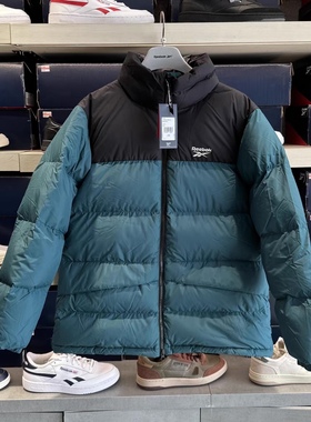 锐步Reebok JACKET男经典撞色加厚宽松羽绒服夹克面包服HF2779