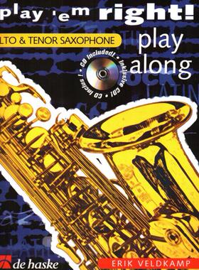 277-萨克斯伴奏曲谱放克两本之1Erik Veldkamp - Play 'em Right!