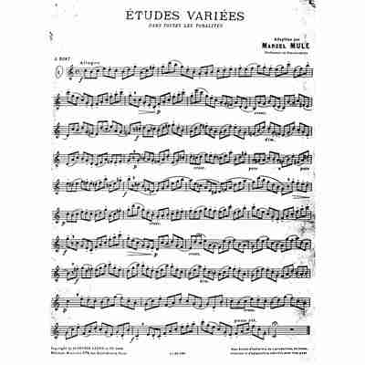 3.穆勒30首《变奏曲练习曲》Marcel Mule Etudes Variees