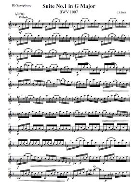 ZS032-巴赫【前奏曲】BWV1007 Suite No.1 in G Major