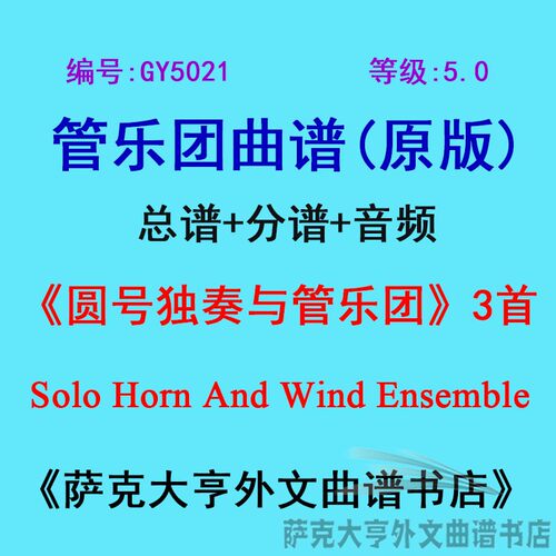 5.0级圆号独奏乐团总谱