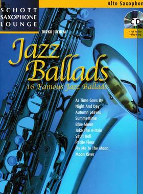 42-（萨克斯曲谱伴奏）爵士Famous Jazz Ballads 16首(带钢伴)
